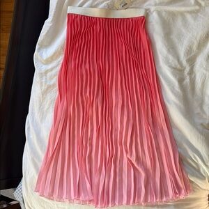 Maje Pink Midi A-Line Skirt new with tags